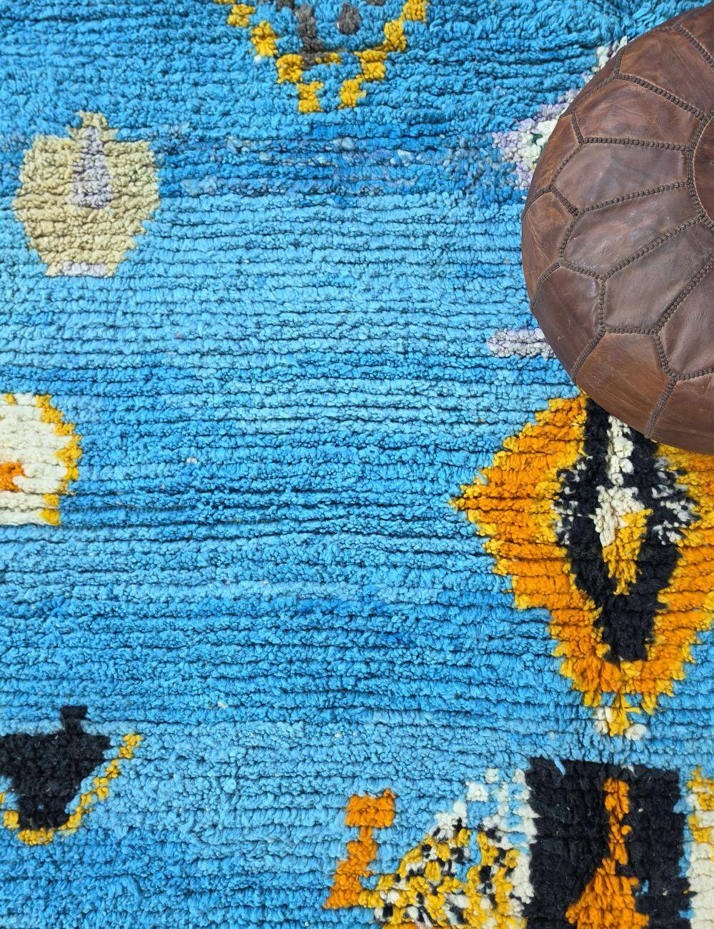 Tapis Bleu Contemporain - 270 x 220 cm
