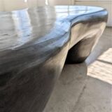 Traditional Moroccan tadelakt table in black