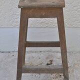 Rustic wood stool
