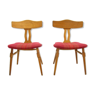 Chaises latérales danoises, années 1970