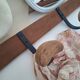 Wooden and metal wall hook