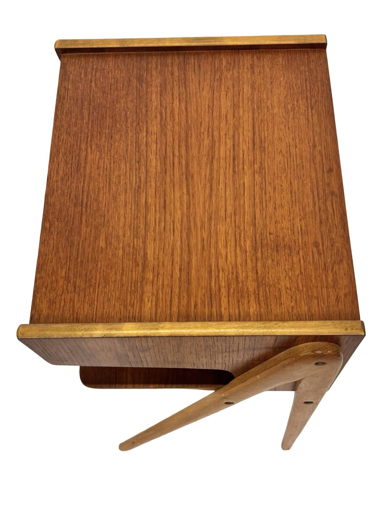 Vintage Scandinavian teak side table/bedside table and 60's Design
