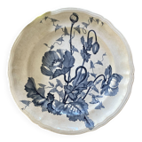 Old iron clay dish, Pavots de Longchamp model