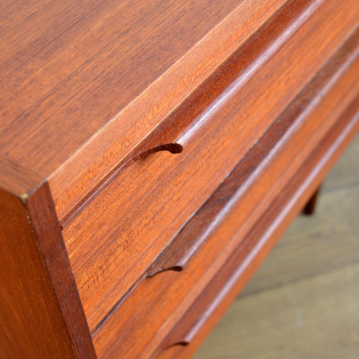 Commode scandinave teck vintage 1960s