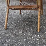 Table basse rotin années 60