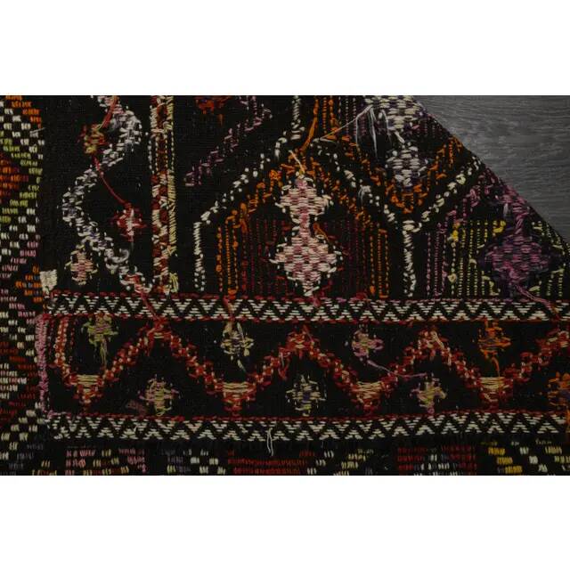 1970s Vintage Turkish Oushak Handmade Wool Cotton Brown Area Rug 144x260