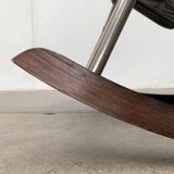 Mid-century Japanese space age folding rocking chair by Takeshi Nii, 1960s