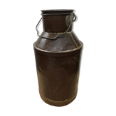 Pot lait avec couvercle métal décoration vintage
