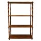 Wall Shelf or Display in Mahogany with Twisted Columns, Late 19th Century