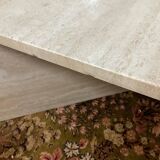Travertine coffee table