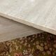Travertine coffee table