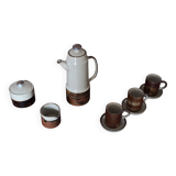 vintage stoneware coffee set