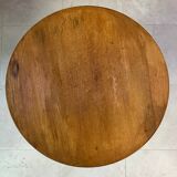 Adjustable and swivel wooden stool