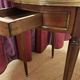 Louis XVI-style side table mahogany, marble