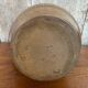 Ancien pichet grès marron décor ciselé géométrique made in france vintage