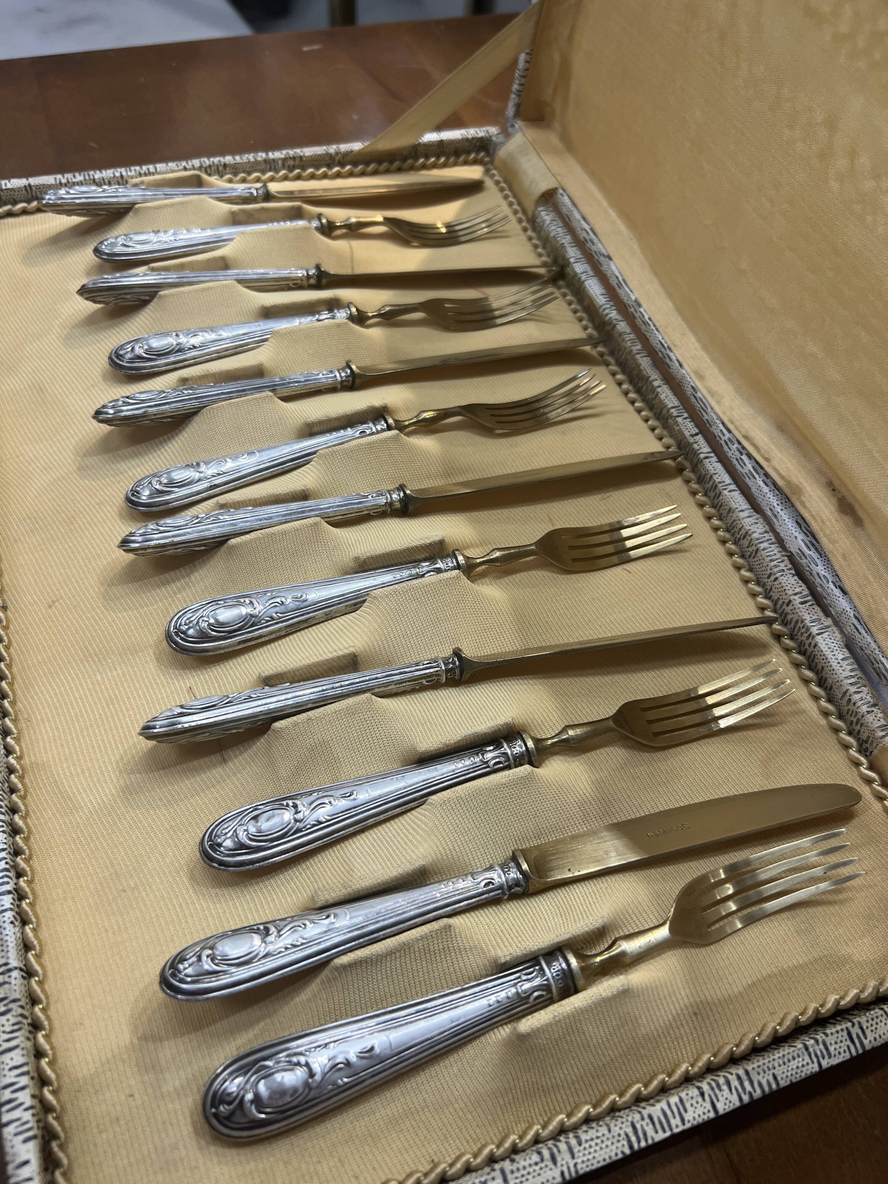 Dessert service 12 pieces Rostfrei Solingen