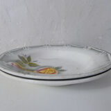 Digoin sarreguemines 2 hollow plates odile