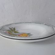 Digoin sarreguemines 2 hollow plates odile