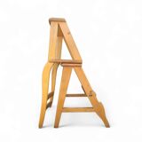 2 x library ladder chair 1950s