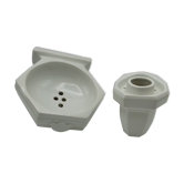 Soap holder and art deco toothbrush holder