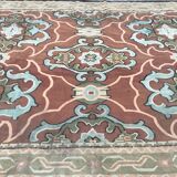 Tapis ancien aubusson 19eme tissé main  208x306 cm