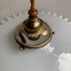 Opaline suspension with brass claw