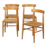 Suite de 4 chaises vintage en bois éditées par Krasna Jizba, 1960