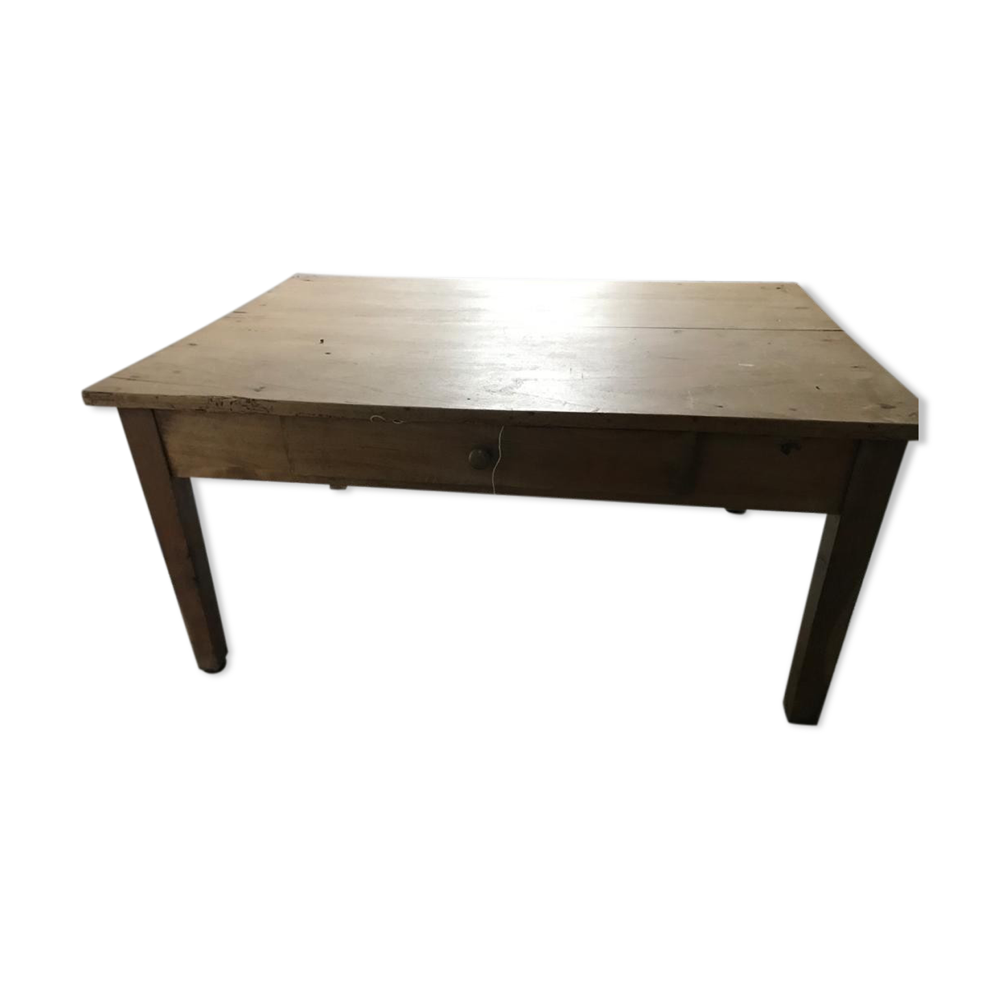 Wood coffee table