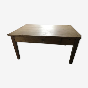 Wood coffee table