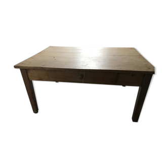 Wood coffee table