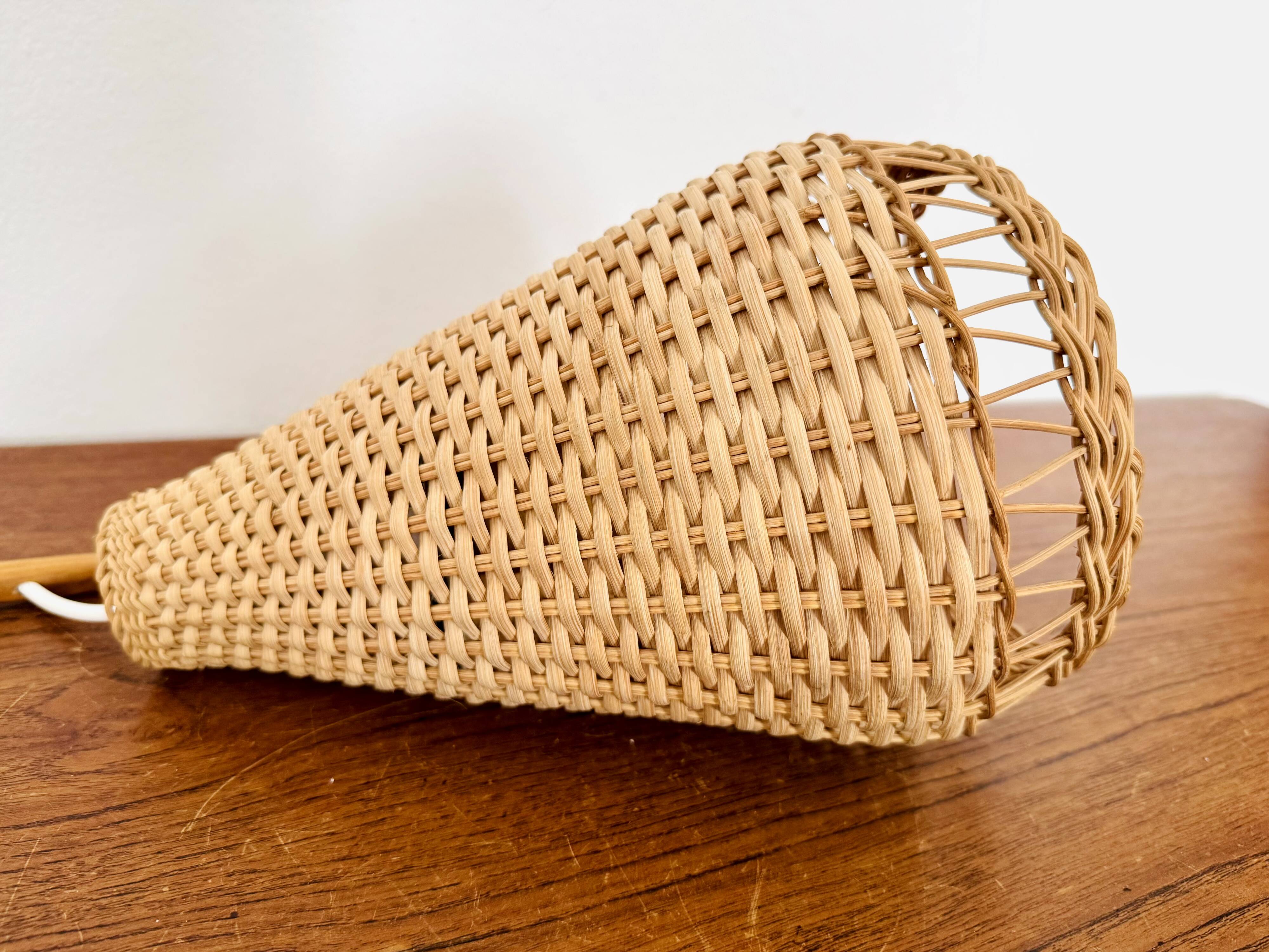 Elm and Wicker Wall Lamp