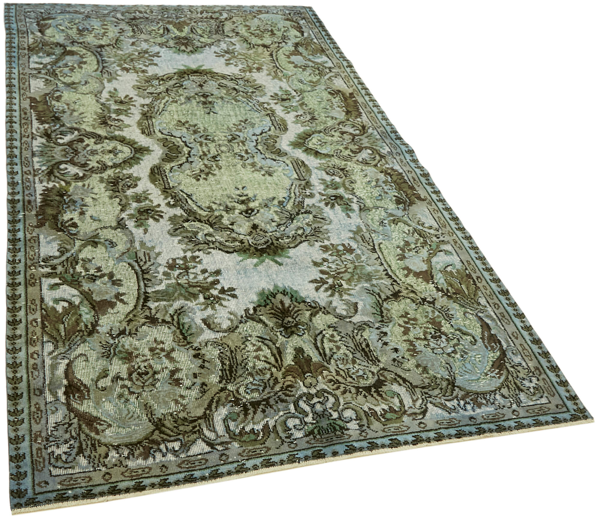 Hand-Knotted Vintage Turkish 1980s