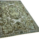 Hand-Knotted Vintage Turkish 1980s