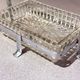 Antique Butter Dish & Knife, Silver Crystal Butter Dish Decorative Table Ware