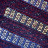 Vintage afghan Baluch handmade carpet, 1970s, 35cm x 50cm