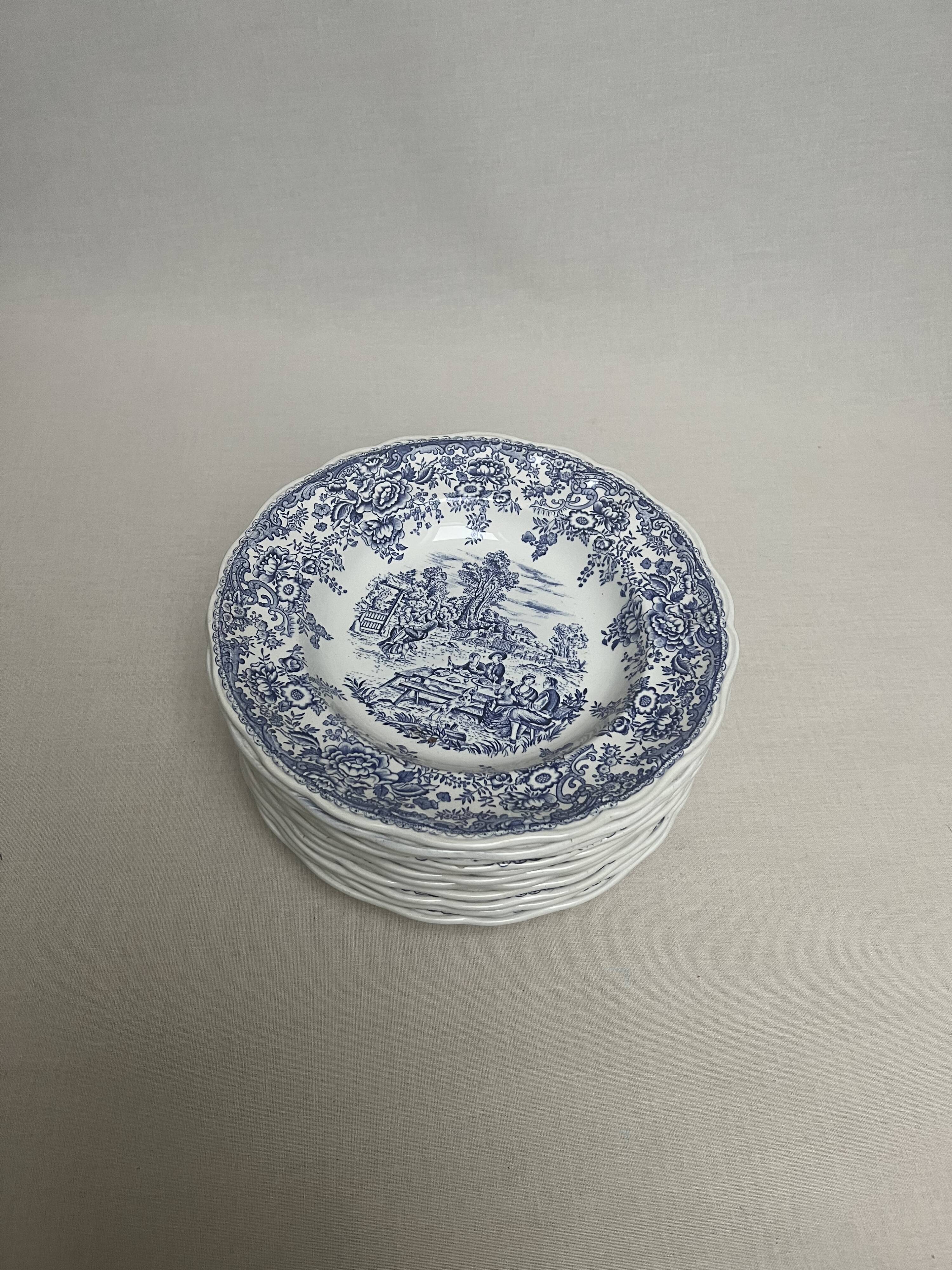 Cottage plates, Luneville