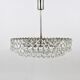 Grand chandelier Bakalowits in nickel and glass with diamond-shaped crystals, 1960s.