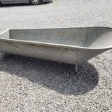 Old zinc bathtub