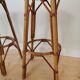 Bar et tabourets en rotin des années 50/60