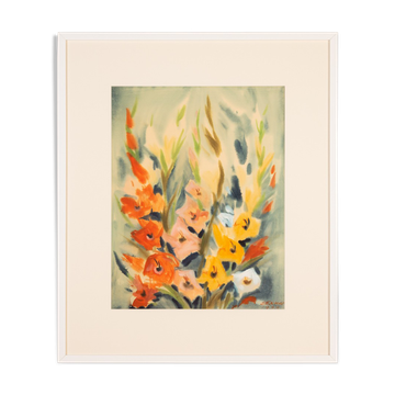 Gladiolus, Aquarelle on Paper, 74 x 88 cm
