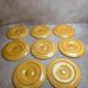 Set of 8 vintage oyster plates in majolica – Ateliers du Revernay
