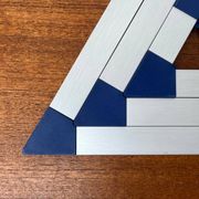 Postmodern triangular trivets by Jorgen Meldgaard for Menu, 1980s, set of 3.