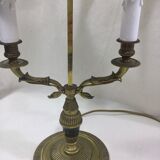 Lampe bouillotte empire à deux lumières