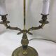 Lampe bouillotte empire à deux lumières