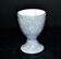 Vintage iridescent gray porcelain egg cup