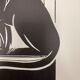 Linogravure art déco "panther"