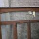 4 old solid oak windows from the early 20th century