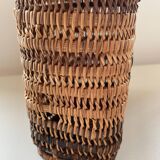 Asian rattan basket with lid 23×18 cm