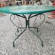 Wrought iron garden table