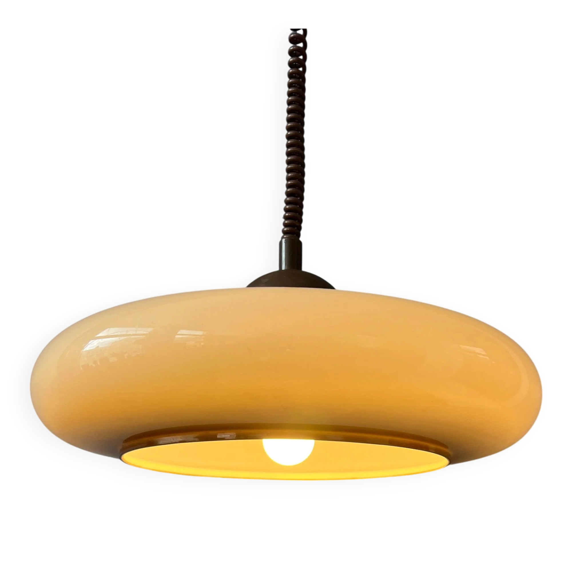 Suspension UFO Space Age in plexiglass Herda